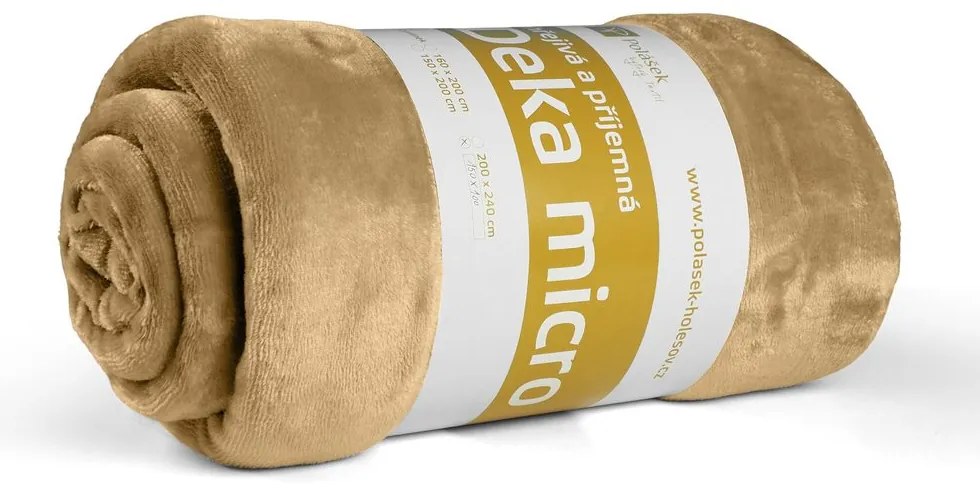 Polášek Mikroflanelová deka s barančekom - Tmavošedá | 200 x 230 cm