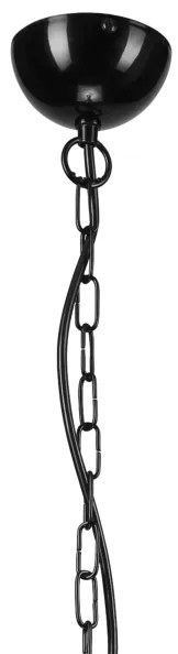 Luster na reťazi TIFFANY 10xE27/60W/230V čierna