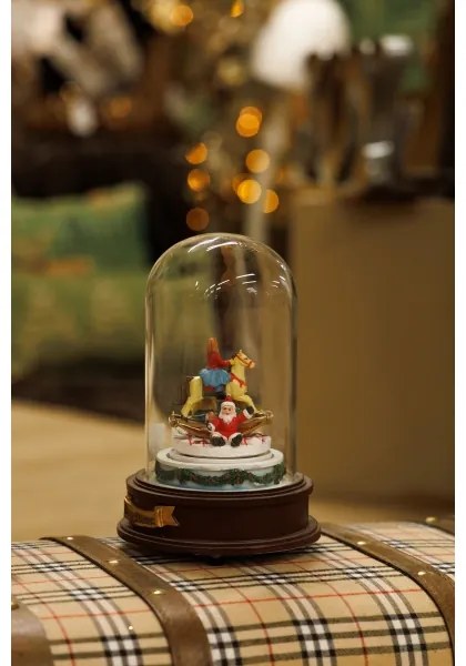 LED Vianočná pohyblivá dekorácia s hudbou 8xLED/3xAAA teplá biela