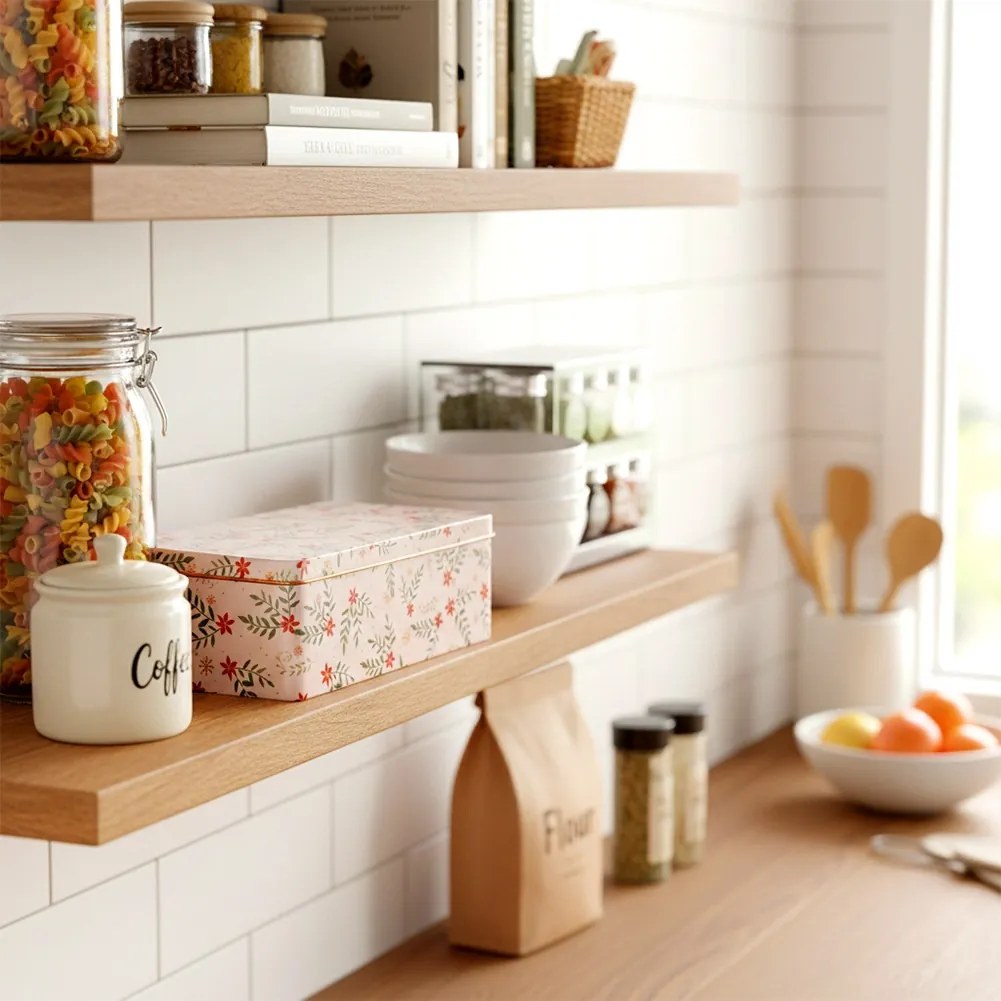 VILDE Plechová dóza na pečivo / sušienky, vianočný motív - 21,5 x 12 x 7 cm