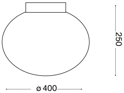 Ideal Lux - Stropné svietidlo CANDY 1xE27/42W/230V pr. 40 cm biela