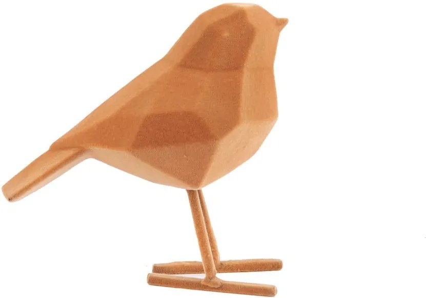 Hnedá dekoratívna soška PT LIVING Bird, výška 17 cm