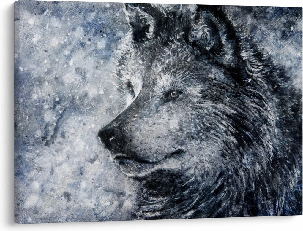 Obraz - Kreslený vlk (70x50 cm)
