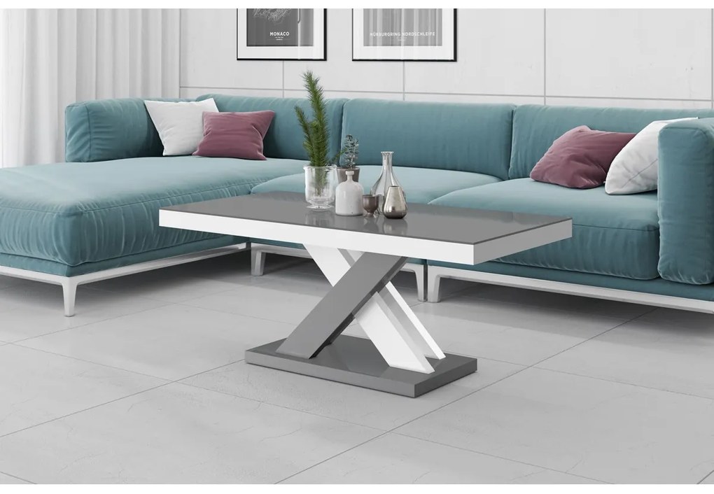 Luxusný konferenčný stolík  XENON LUX mini šeda