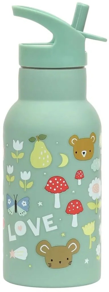 A Little Lovely Company Fľaša na pitie z nehrdzavejúcej ocele: Radosť