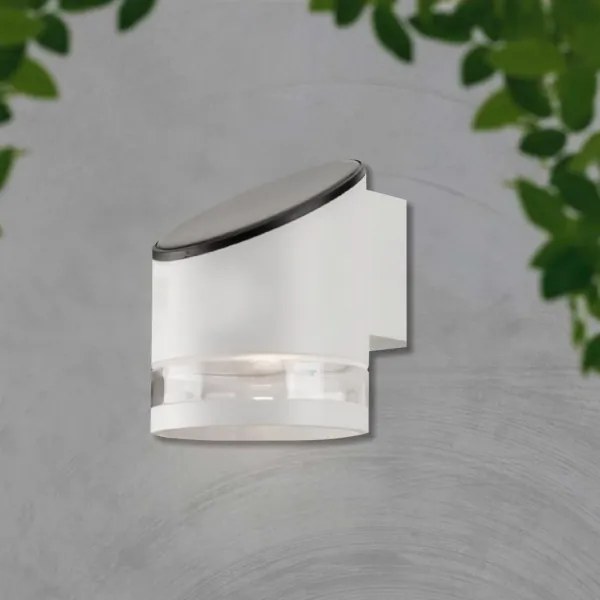 LED Vonkajšie solárne nástenné svietidlo LED/1W/3,7V 3000K IP54 1200 mAh biela