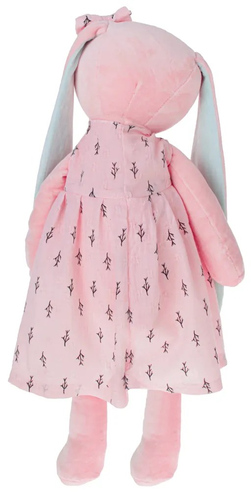 KIK Plyšový zajačik maskot ružový 52 cm