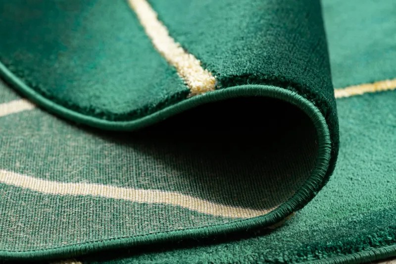 Kusový koberec Emerald 1013 green and gold kruh, 160x160 (priemer) kruh, zelená, chodba / predsieň, Dywany Łuszczów