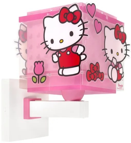 Dalber 73269 - Detské nástenné svietidlo HELLO KITTY 1xE27/15W/230V ružové