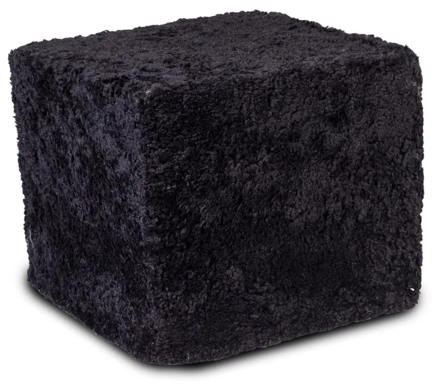 INTERMEDIC SK Mini taburetka Premium – kučeravá vlna, 40x35x40 cm Farba: Grafit