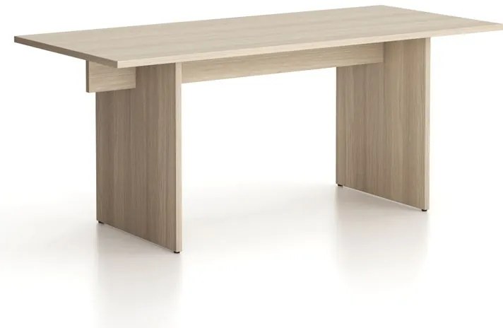 Kancelársky stôl single SOLID, 180x80 cm, dub prírodný