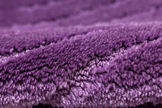 Kúpeľňový koberček Sara fialový, vlny