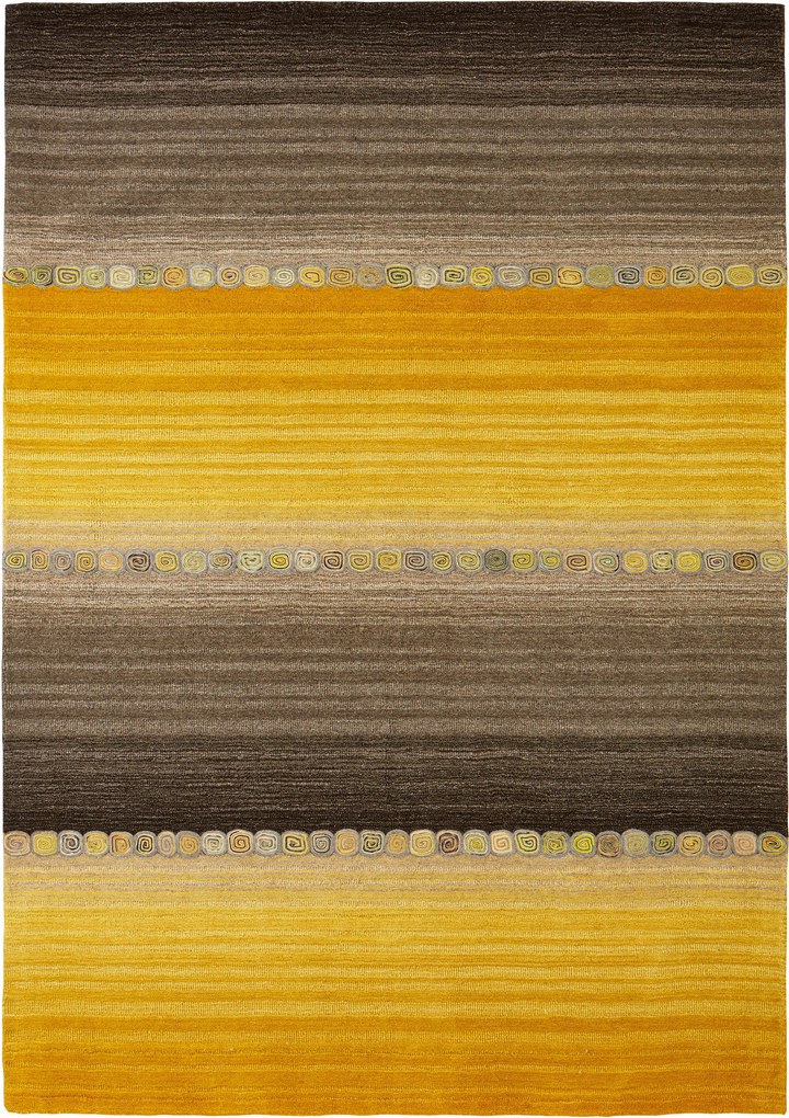 XXXLutz ORIENTÁLNY KOBEREC, 60/90 cm hnedá, žltá Cazaris - Koberce - 004345035550