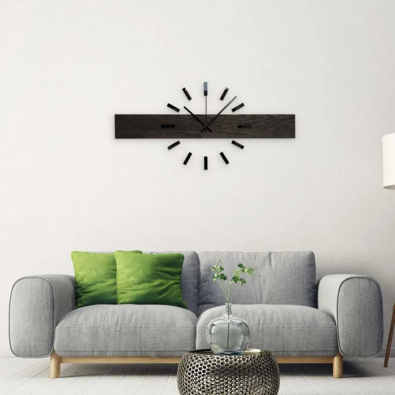 Ručne vyrobené dubové zvislé hodiny minimalistický škandinávsky dizajn I SENTOP MAS021-3169
