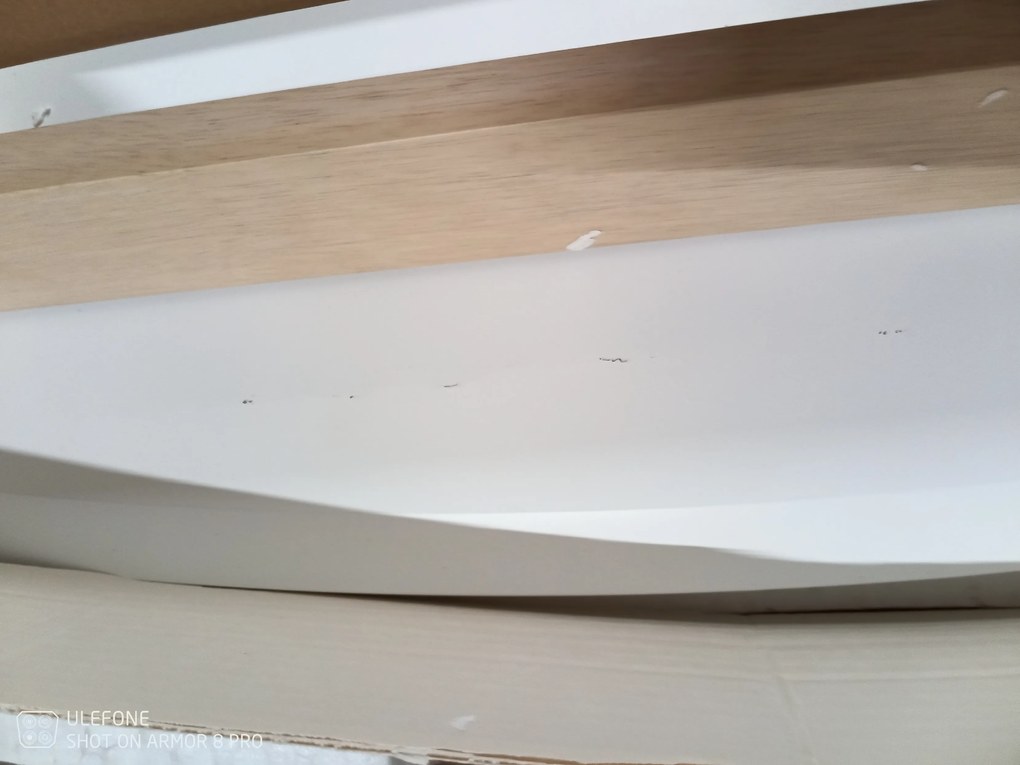 AKCIA Biely jedálenský stôl COMBO II 120(160)X80, rozkladací II. akosť