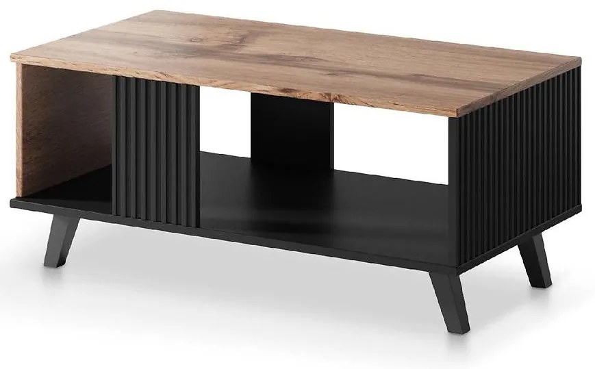 Konferenčný stolík Random Law dub wotan/čierna
