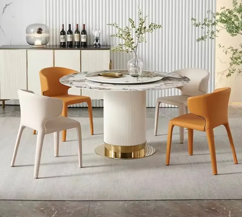 OKRÚHLY JEDÁLENSKÝ STÔL CELINE MRAMOR 130 cm