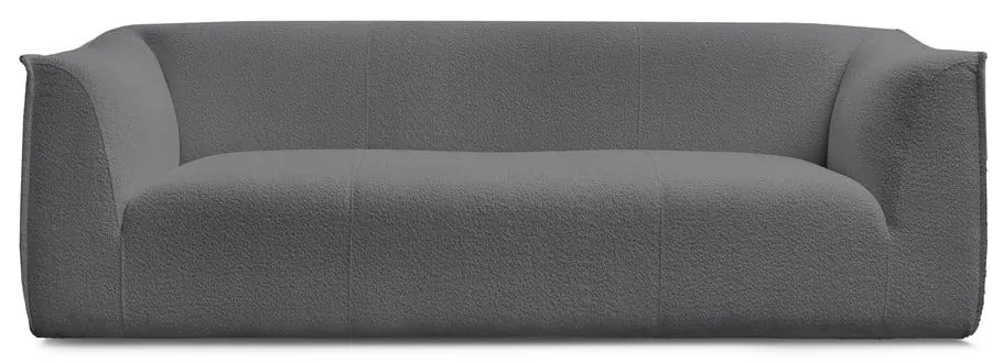 Tmavosivá pohovka z textílie buklé 242 cm Giorgia – Bobochic Paris