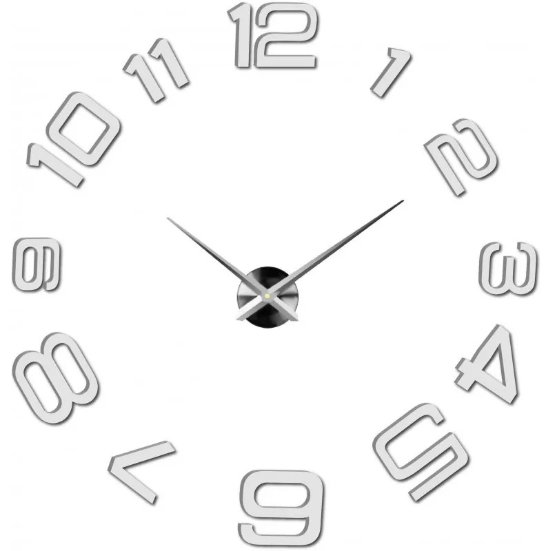Moderné nalepovacie nástenné hodiny | 3D hodiny 12S053-Wanduhr HEU-
