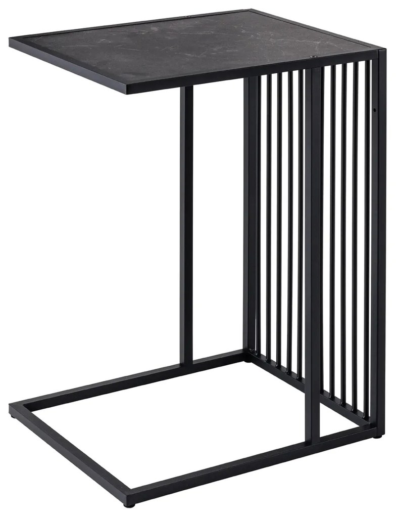 Príručný stolík na architektúru 60 cm mramorový vzhľad