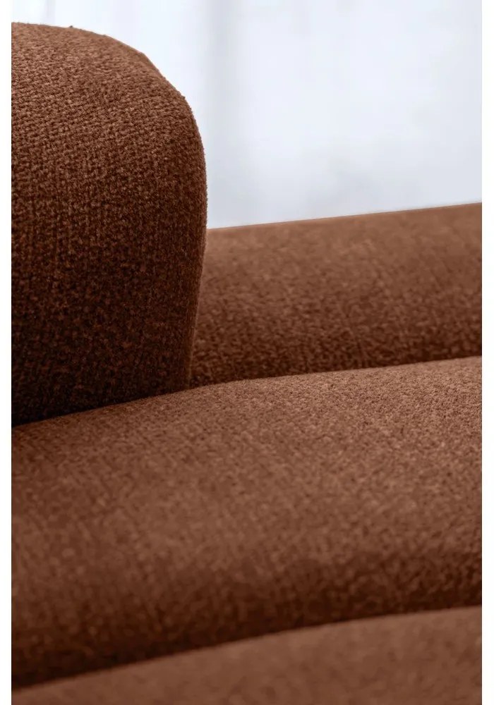 Terakotová rohová pohovka (ľavý roh/do tvaru "U") Shell – Miuform