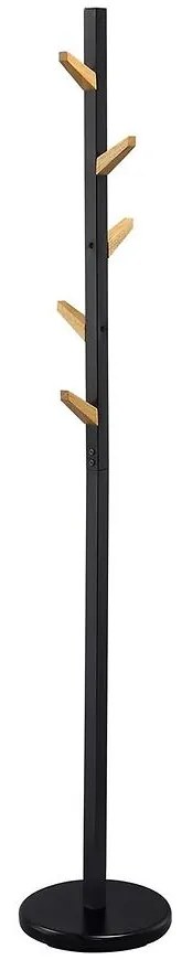 Vešiak W66 čierna/prírodné