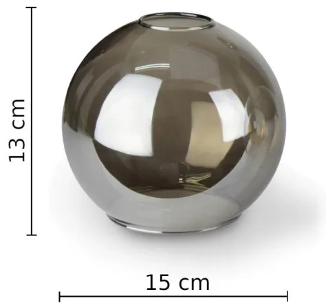 Prisadený luster STAR 5xE27/60W/230V čierna/dymová čierna