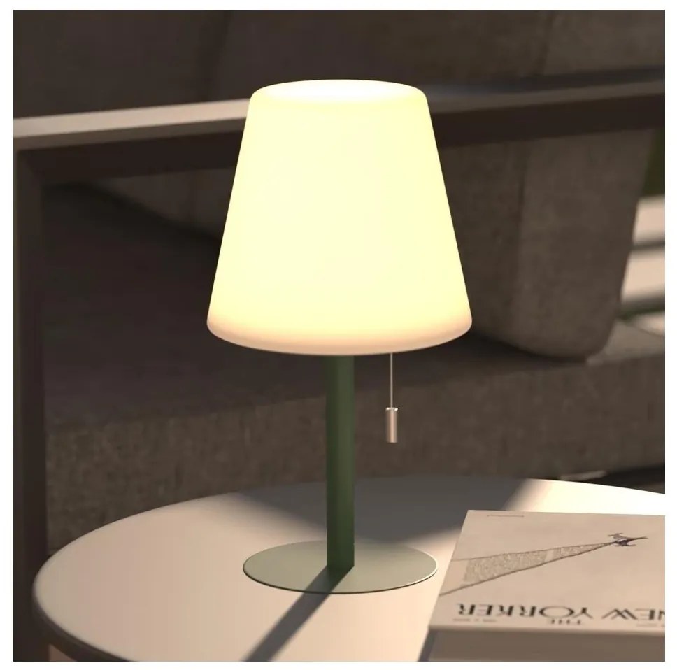 Atmosphera - LED RGB Nabíjacia vonkajšia stolná lampa ZACK LED/3,7V IP44 zelená