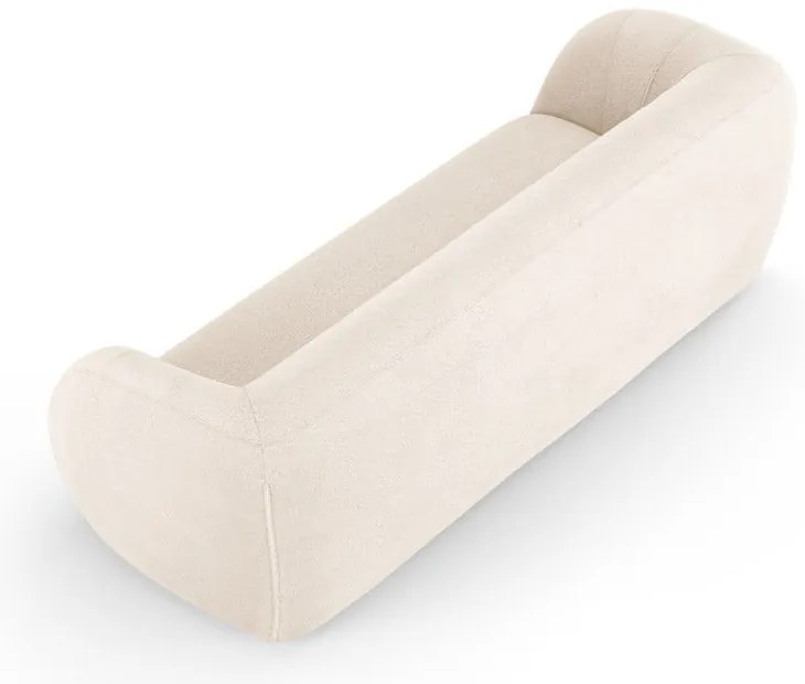 Krémová pohovka z textílie buklé 230 cm Essen – Cosmopolitan Design