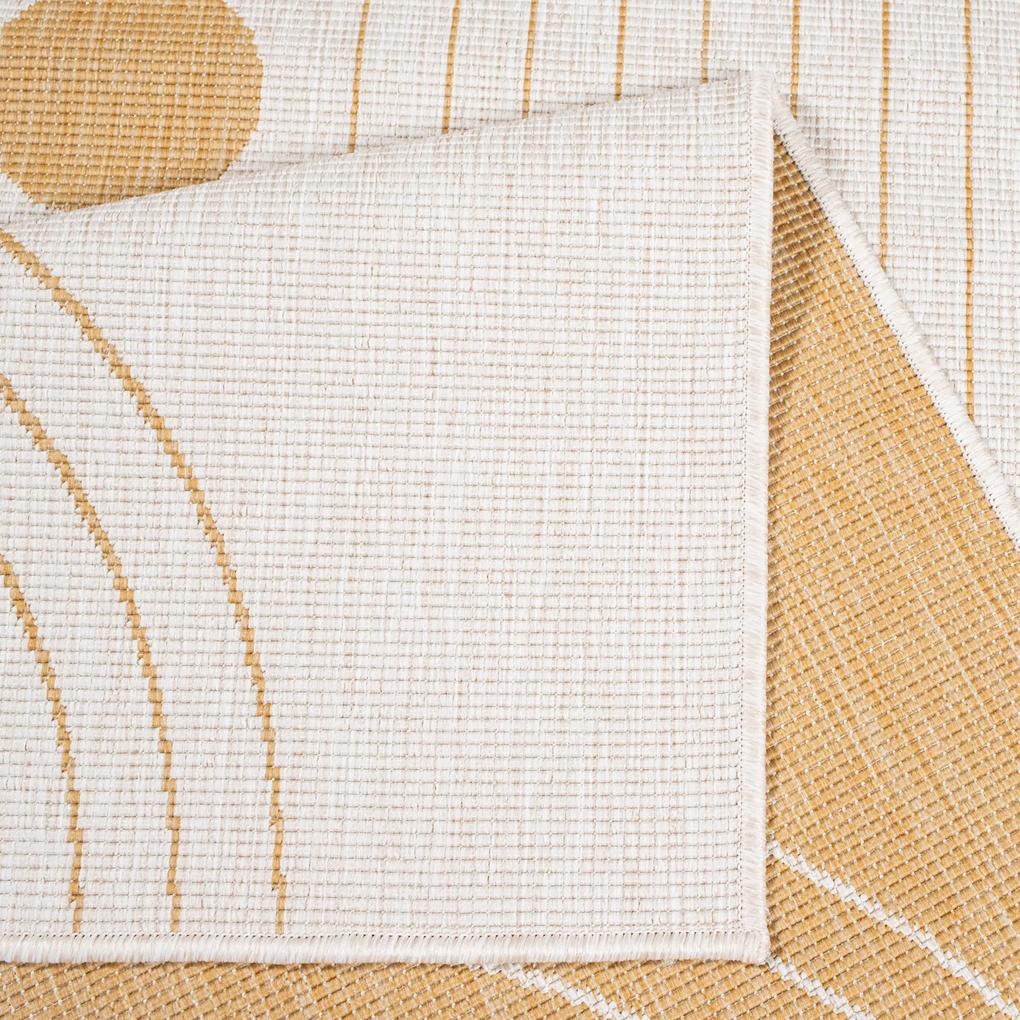 Dekorstudio Obojstranný koberec na terasu DuoRug 5739 - žltý Rozmer koberca: 120x170cm