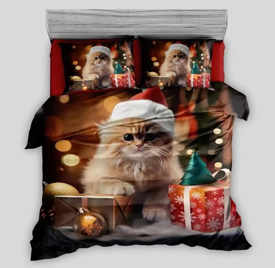 Obliečky Vianoce C4 Bavlna 3-dielna súprava