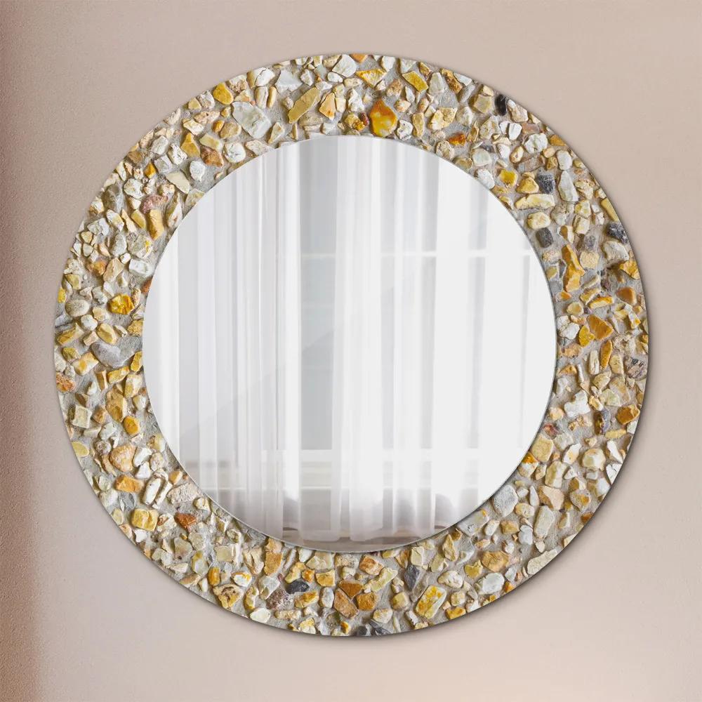 Okrúhle ozdobné zrkadlo Lastrický vzor fi 50 cm