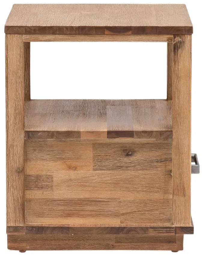 furniture-nabytek.cz - Masívny nočný stolík Woodville z akácie, lakovaný, hnedý