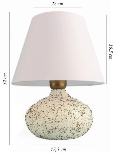 Stolná lampa RAMZES 1xE27/40W/230V biela