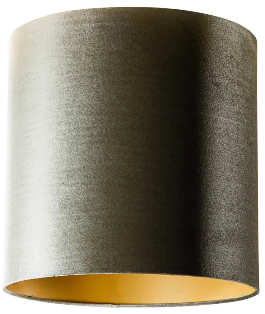 Zamatový tienidlo zelené so zlatým vnútorným 40/40/40