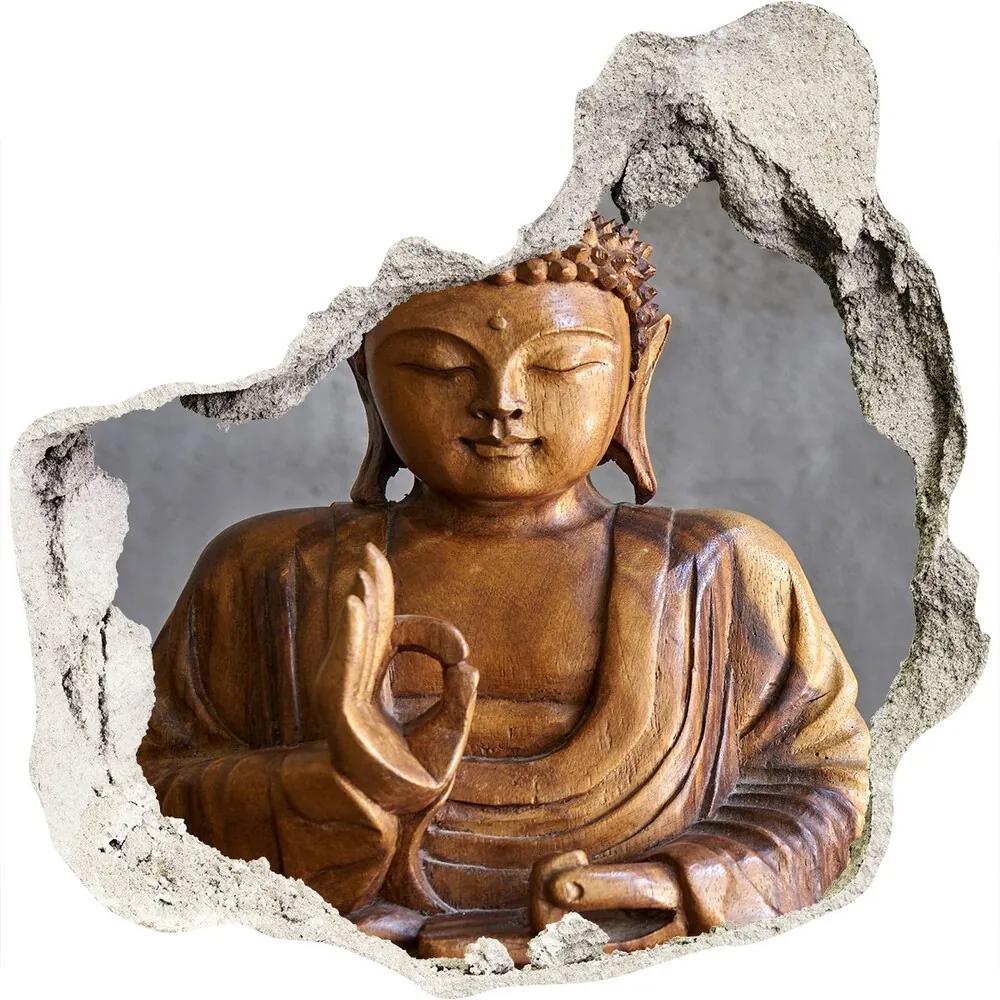 Samolepiaca diera na stenu Drevené buddha nd-p-120485087