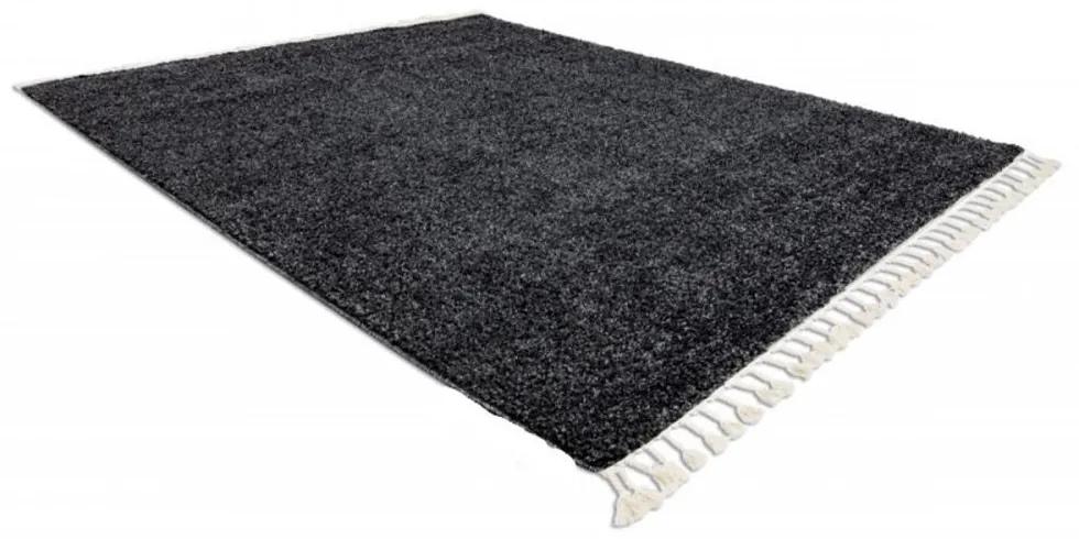 Kusový koberec Shaggy Berta antracitový 120x170cm