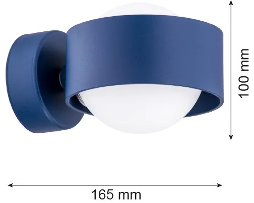 Argon 8061 - Nástenné svietidlo MASSIMO PLUS 1xG9/6W/230V modrá