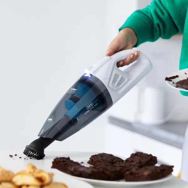 Niceboy ION Hurricane R1 - Nabíjací ručný vysávač 50W/2200 mAh biela/modrá