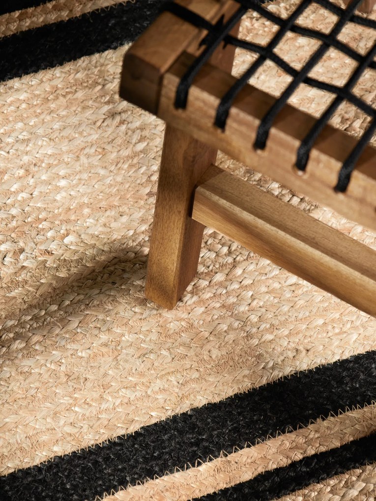 Hanse Home, Koberec behúň Looma 106302 Natural Gold Black, 80x250, béžová, chodba / predsieň