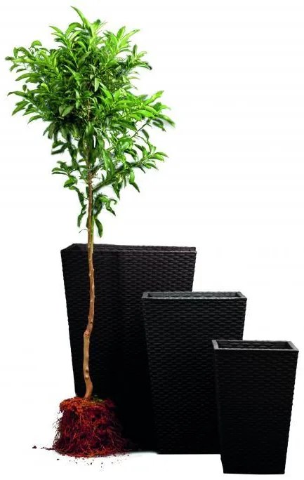 Květináč RATTAN PLANTER Keter 53x53x73 cm