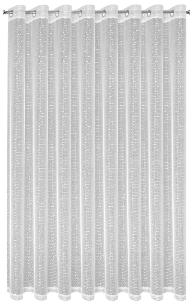 ZÁCLONA NA KRÚŽKOCH KATRIANA 400X250 CM BIELA