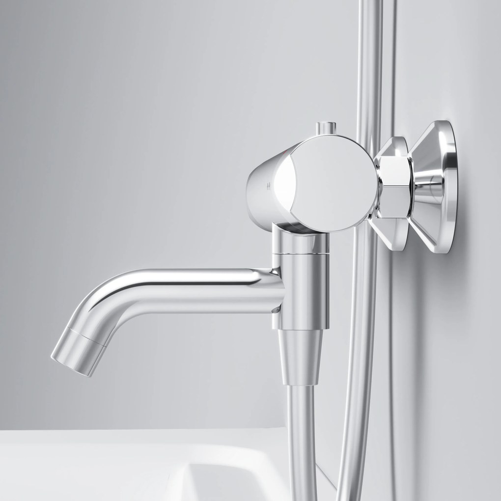 Vaňová a sprchová batéria AM.PM Hit FTA50000 termostat, chróm