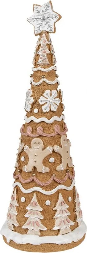 Dekorácia vianočný perníkový stromček Gingerbread Tree - Ø 14*37 cm