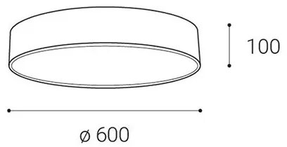 LED2 - LED Stmievateľné stropné svietidlo MONO LED/60W/230V 3000K/4000K čierna