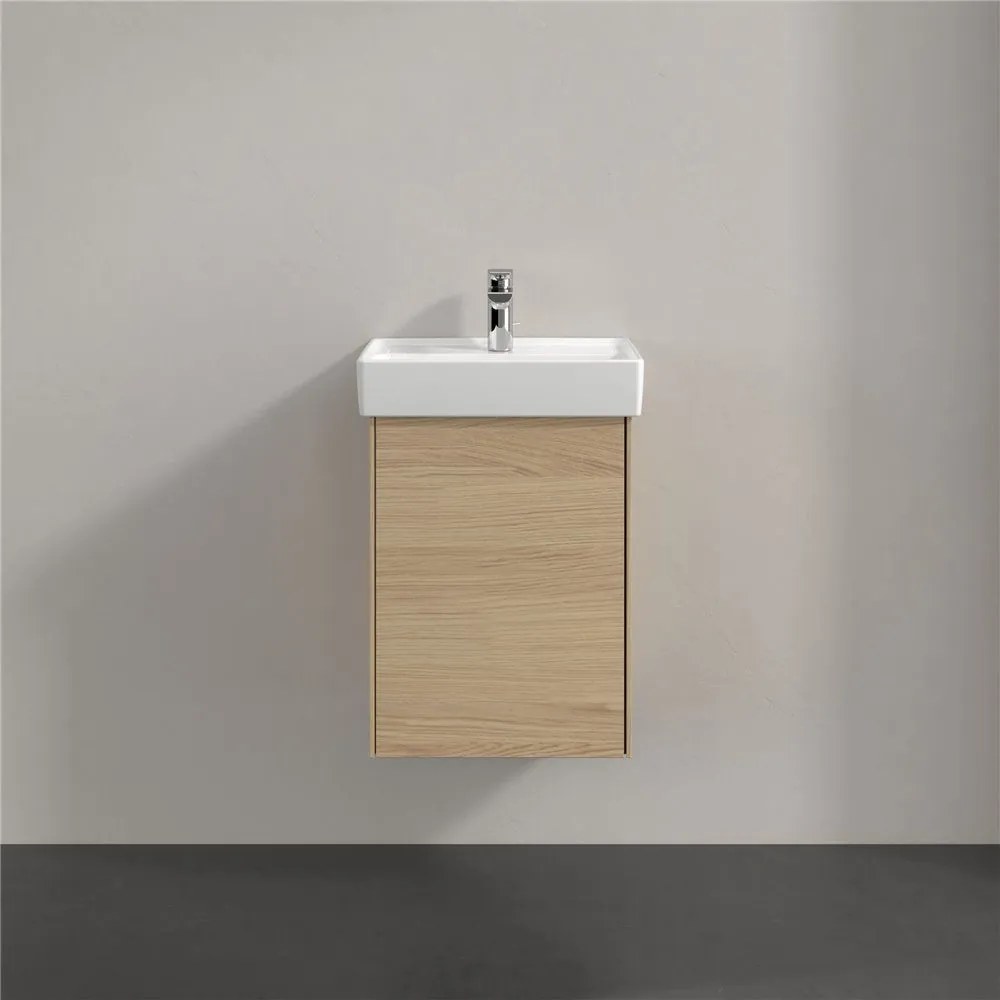 VILLEROY &amp; BOCH Collaro závesná skrinka pod umývadielko, 1 dvierka, pánty vpravo, 410 x 344 x 546 mm, Nordic Oak, C00501VJ