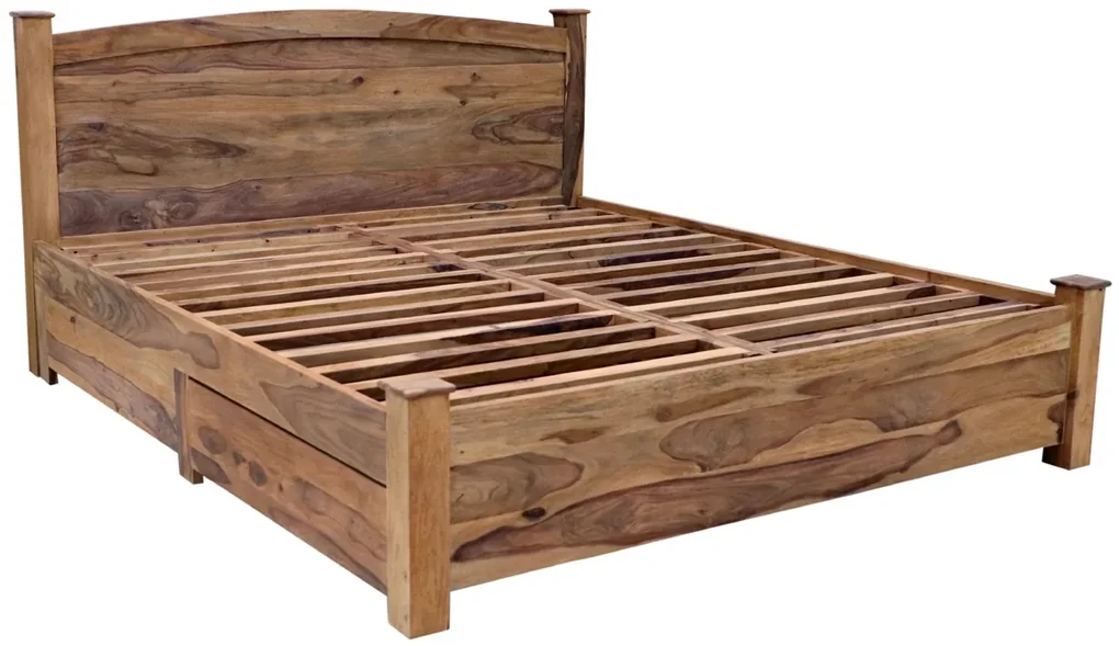 furniture-nabytek.cz - Posteľ z masívu 180x200 s úložným priestorom