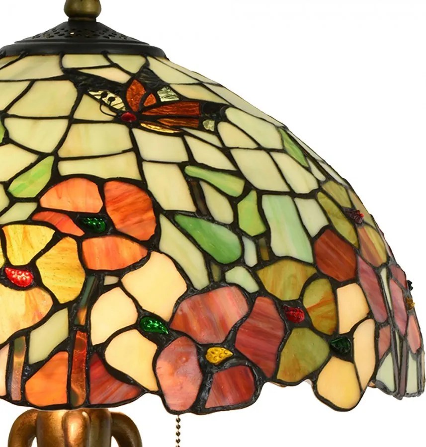 Stolná lampa Tiffany Esmée - Ø 40 * 63 cm E27 / 2 * 60W