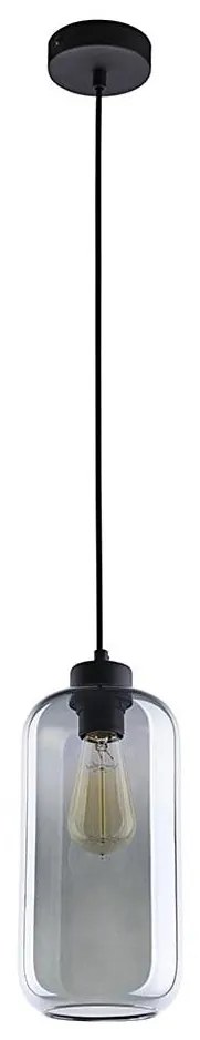 Luster na lanku MARCO 1xE27/60W/230V čierna