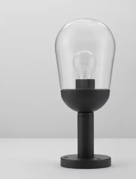 Vonkajšia záhradná lampa Omika B 15 tmavo sivé
